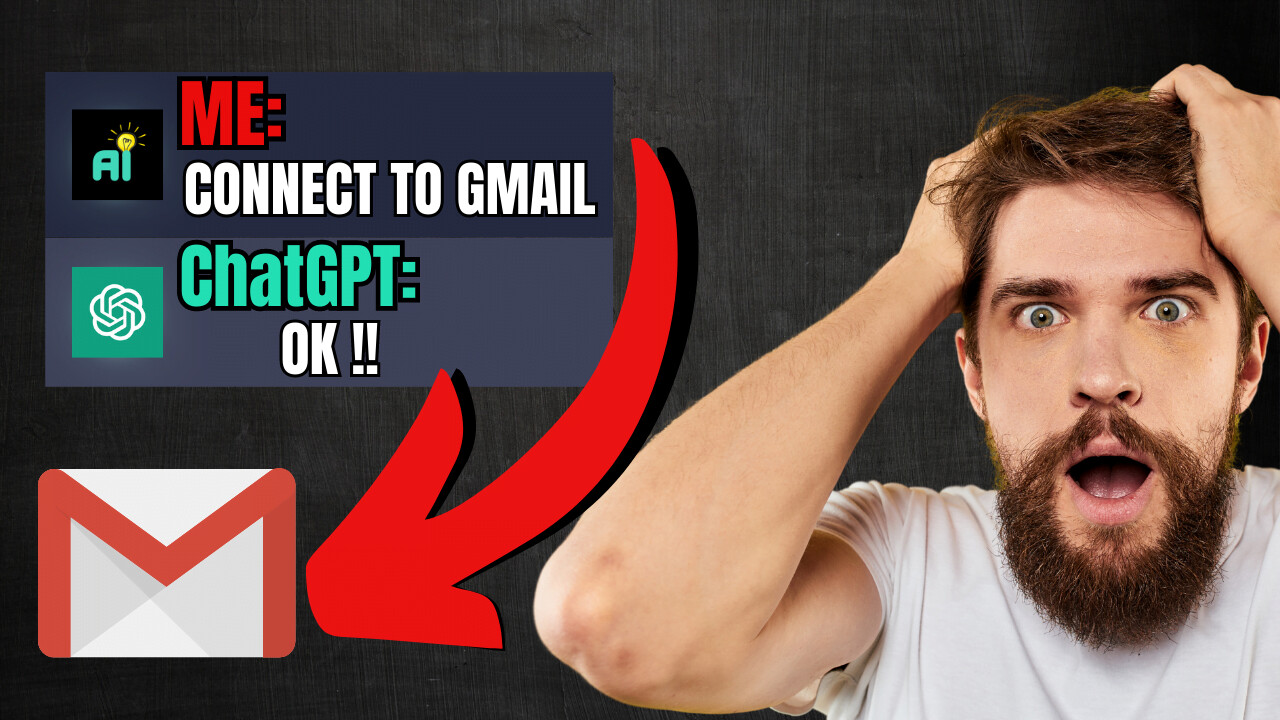 Person holding head with shocked expression discussing Gmail with ChatGPT.